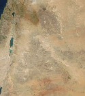 Vue satellite de la Jordanie